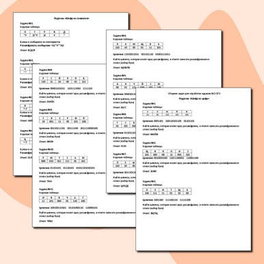 Сборник задач для отработки задания ОГЭ №2 по информатике