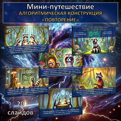 Мини-путешествие по теме «Алгоритмическая конструкция повторение», презентация