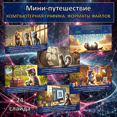 Мини-путешествие по теме «Виды компьютерной графики. Форматы графических файлов», презентация