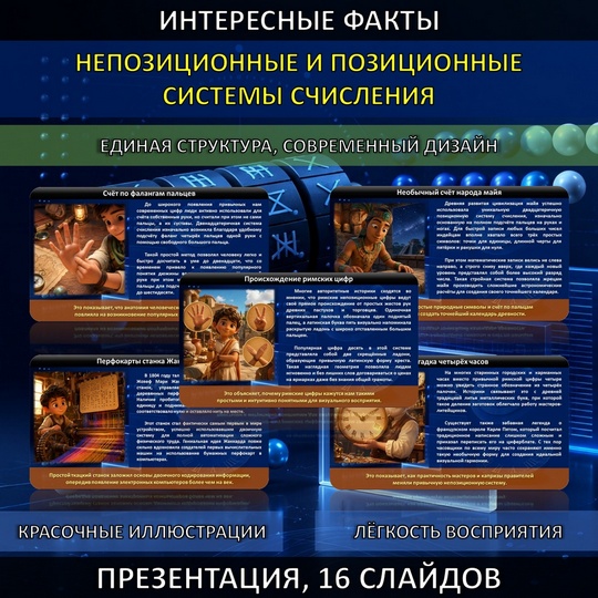 Презентация «Интересные факты» по теме «Непозиционные и позиционные системы счисления»